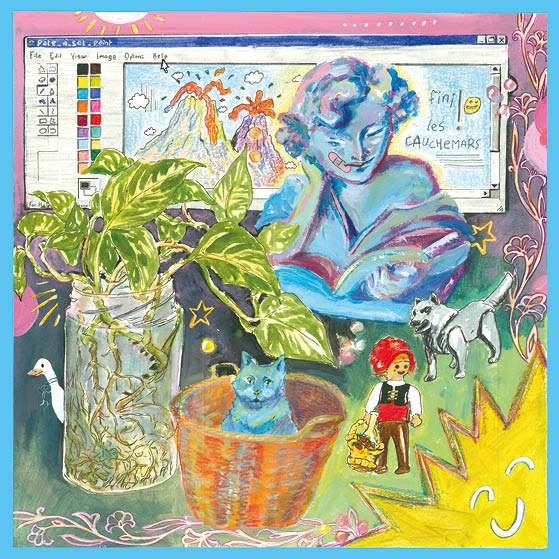 Interprétation en image de Listomania 1 par Ambre Ménard, ©2025.